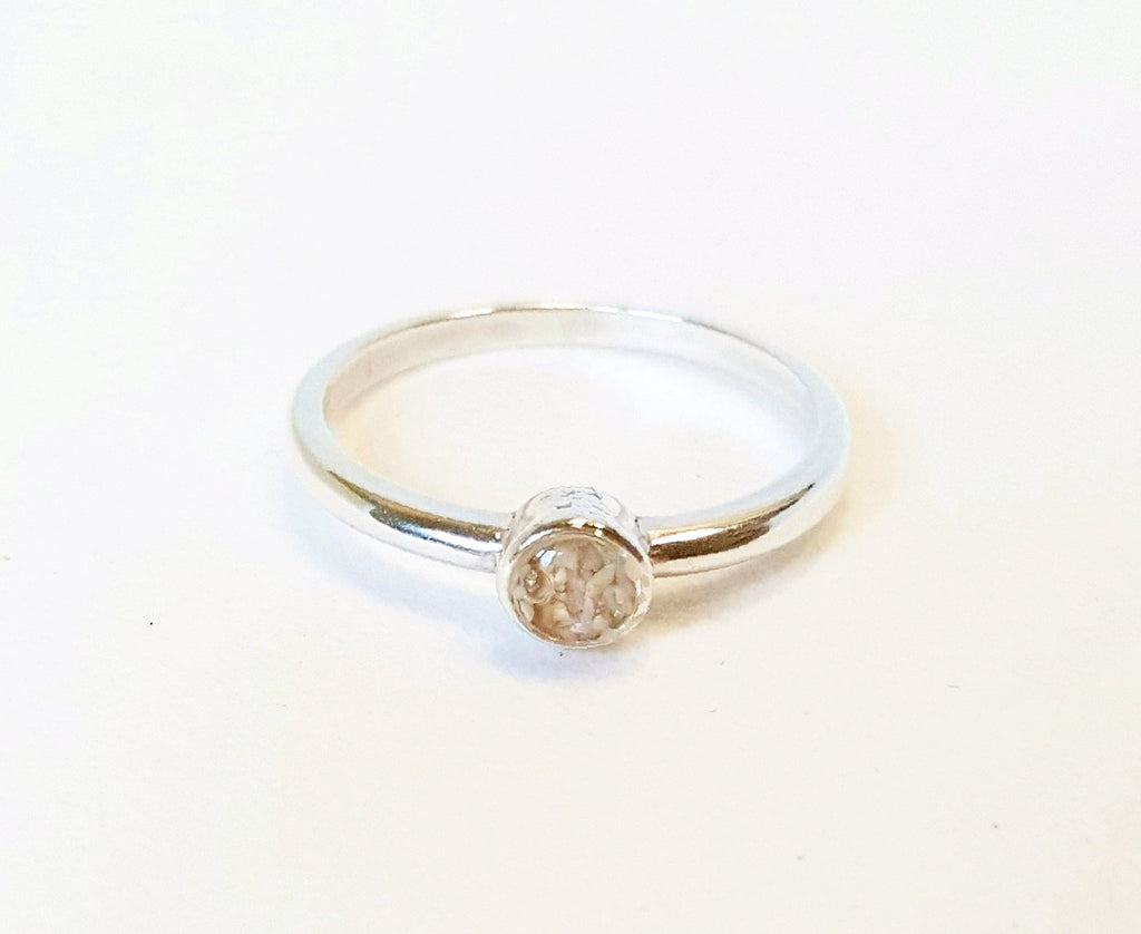 Sand Ring In Sterling Silver Handmade Beachy