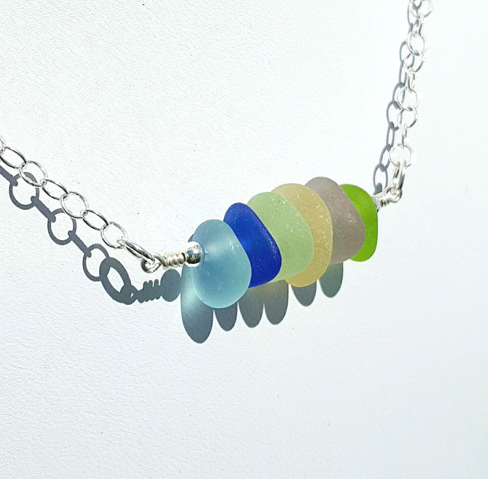 The Colors of Sea Glass Bracelet