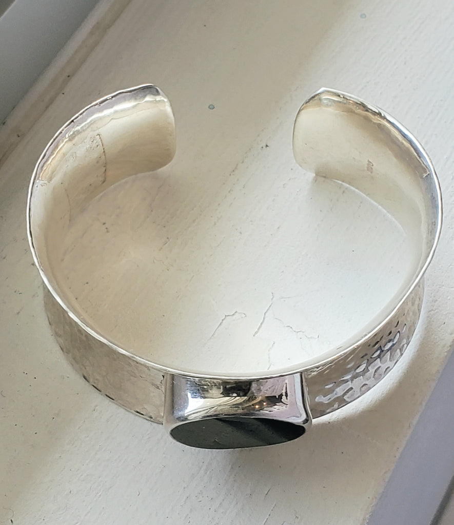 Unique Large Cuff English Sea Glass Bracelet