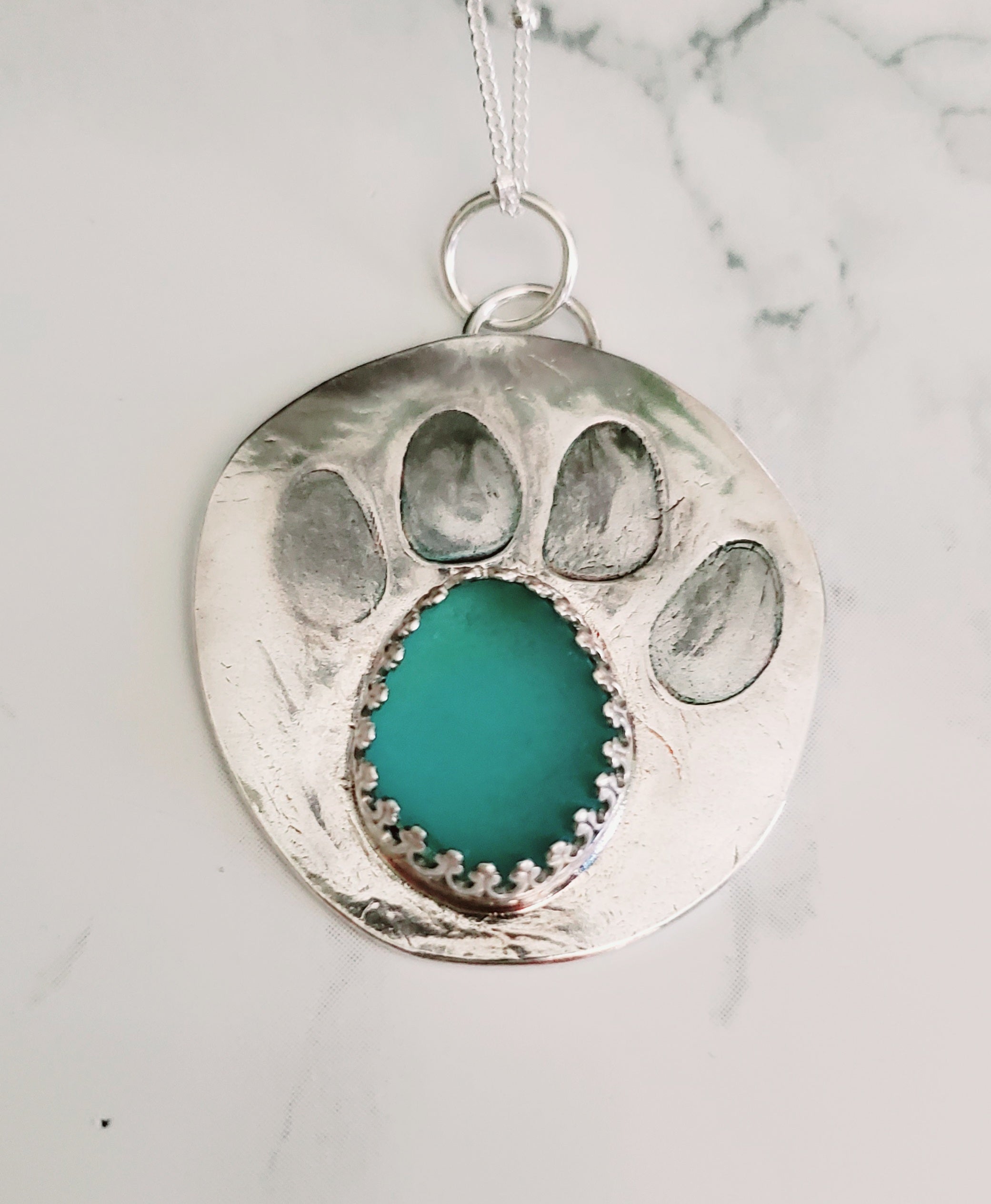 Buy Dog Paw Pendant, Sterling Silver Hound, Oxidised Silver Paw Print,  Silver Wolf Pendant, Dog Lover Gift, Animal Necklace, Warrior Pendant  Online in India - Etsy